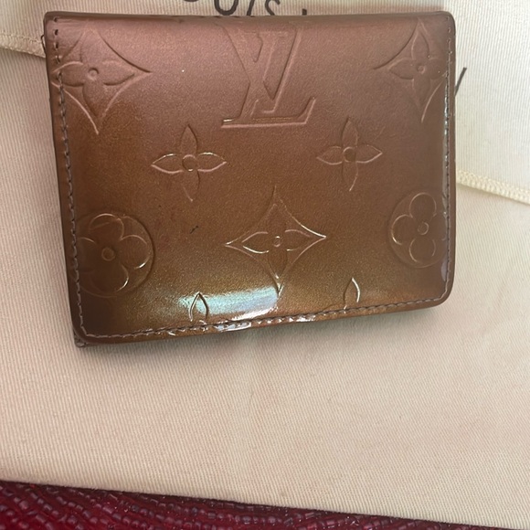 Louis Vuitton Monogram Mat Ludlow Coin Case Compact Wallet Ambre Gold - Picture 2 of 9